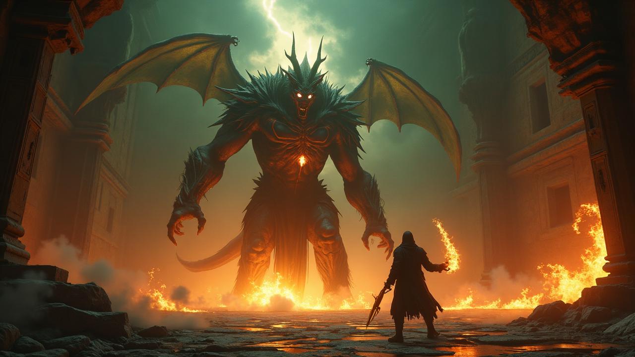 Epic boss battle against corrupted Jinn